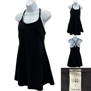 Nicole Miller Sport Workout Tennis Mini Dress Sz. L shorts pocket